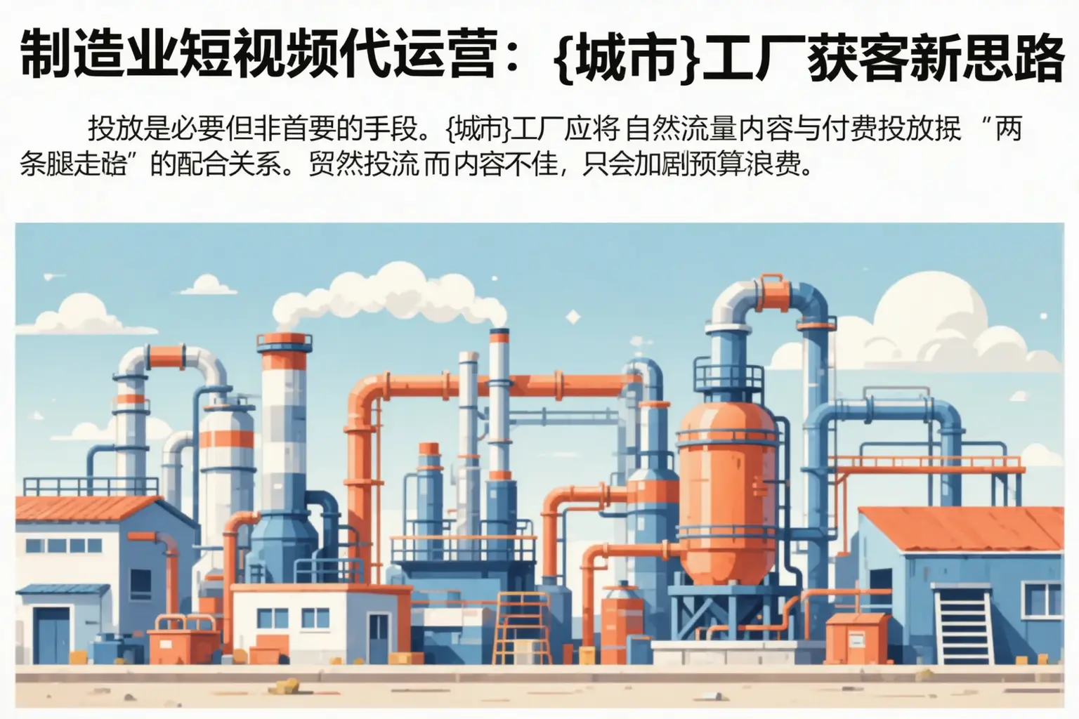 制造业短视频代运营：鹿城工厂获客新思路